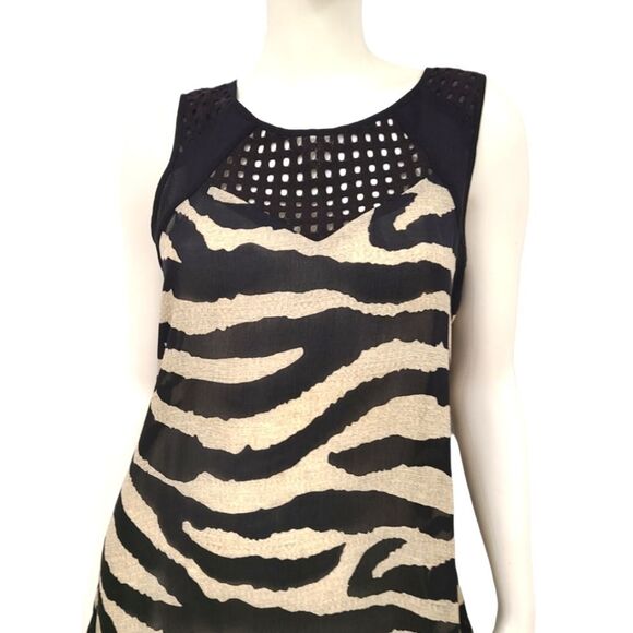 CABI Animal Print Dress Top Size Small - Picture 2 of 5